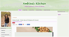Desktop Screenshot of ambikaskitchen.com